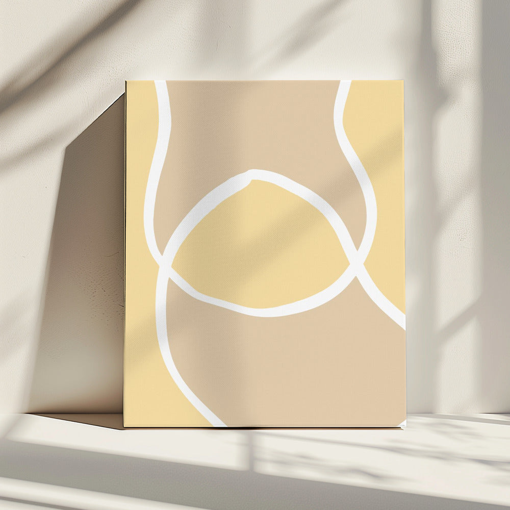 Shape 12 Yellow | Canvas