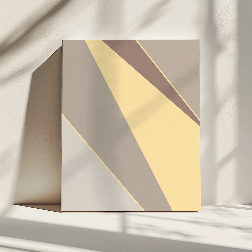 Abstrakte Formen Gelb | Leinwand