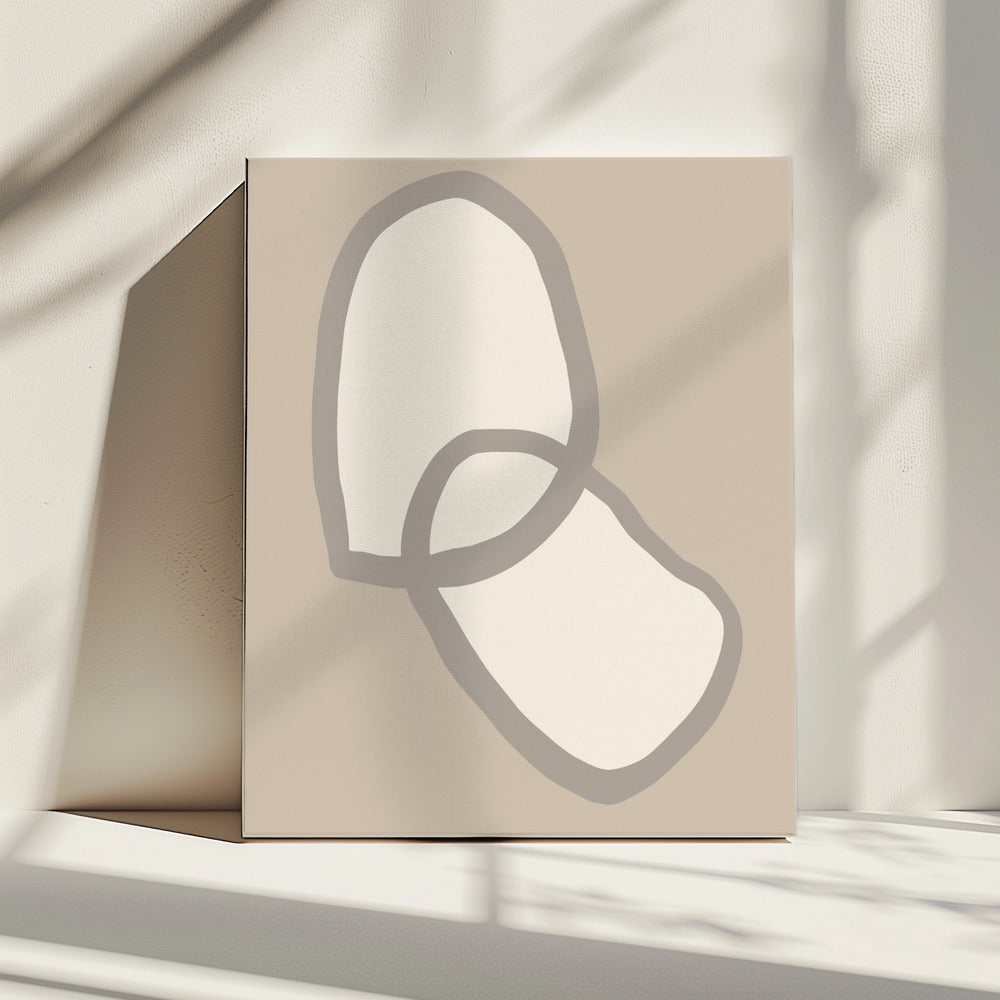 Form 10 Beige | Leinwand