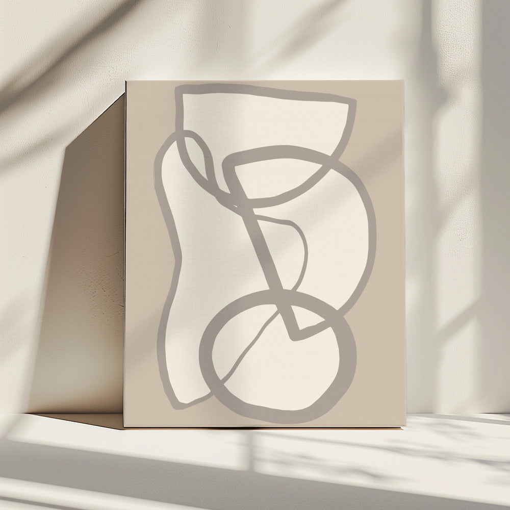 Form 09 Beige | Leinwand