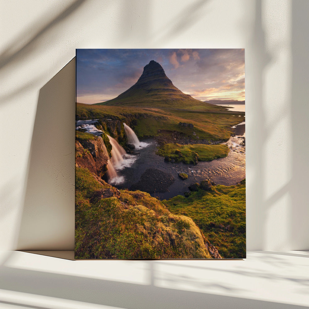 Guten Morgen Island vertikal | Leinwand