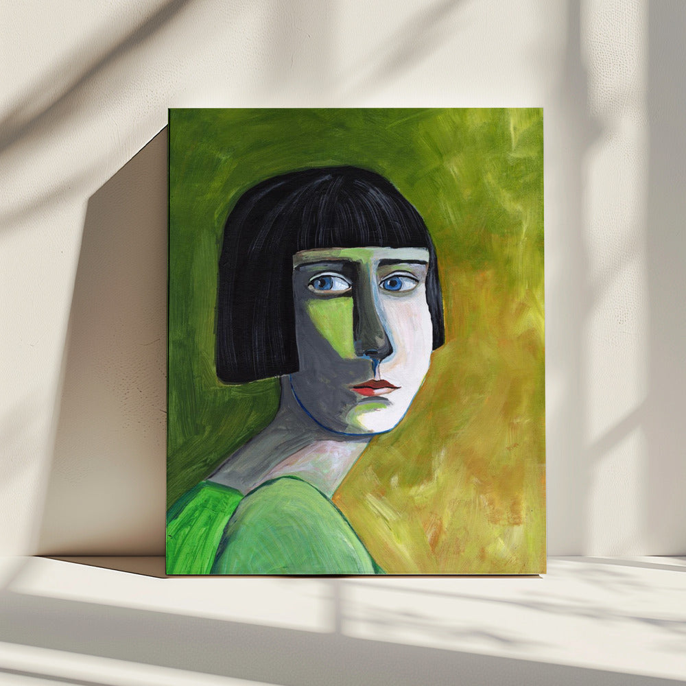 Dame mit dem Blick | Leinwand