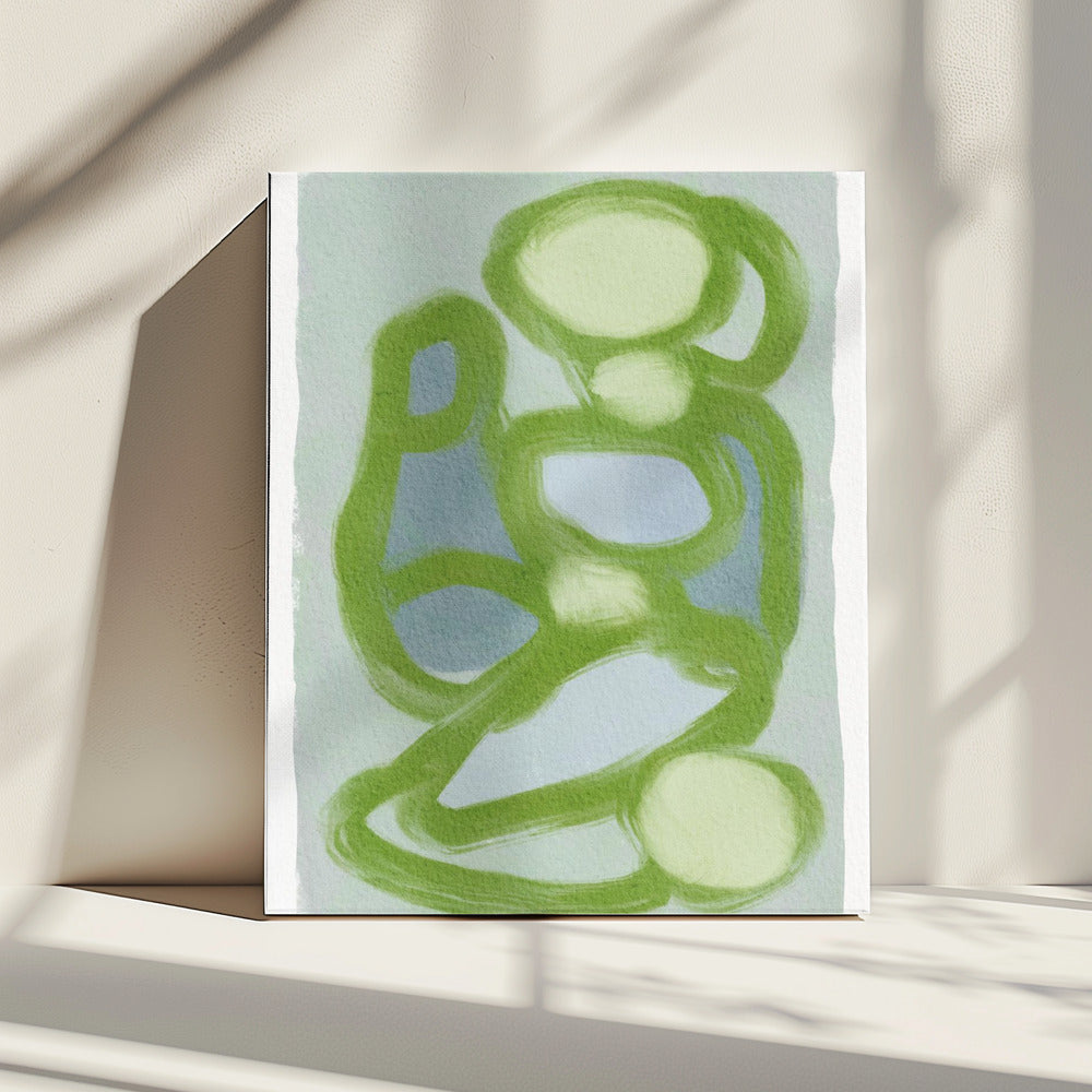 Grüne Kreise 2 | Leinwand