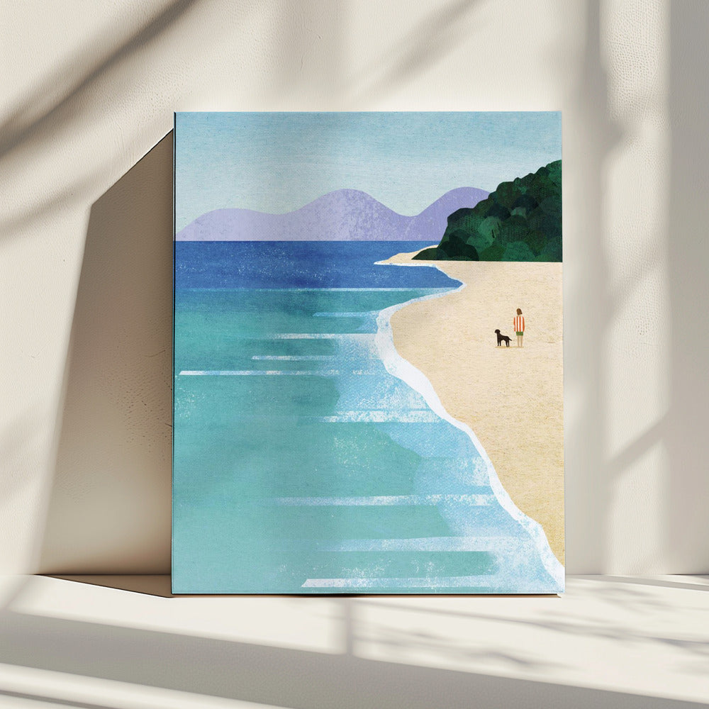 Strandmädchen iii | Leinwand