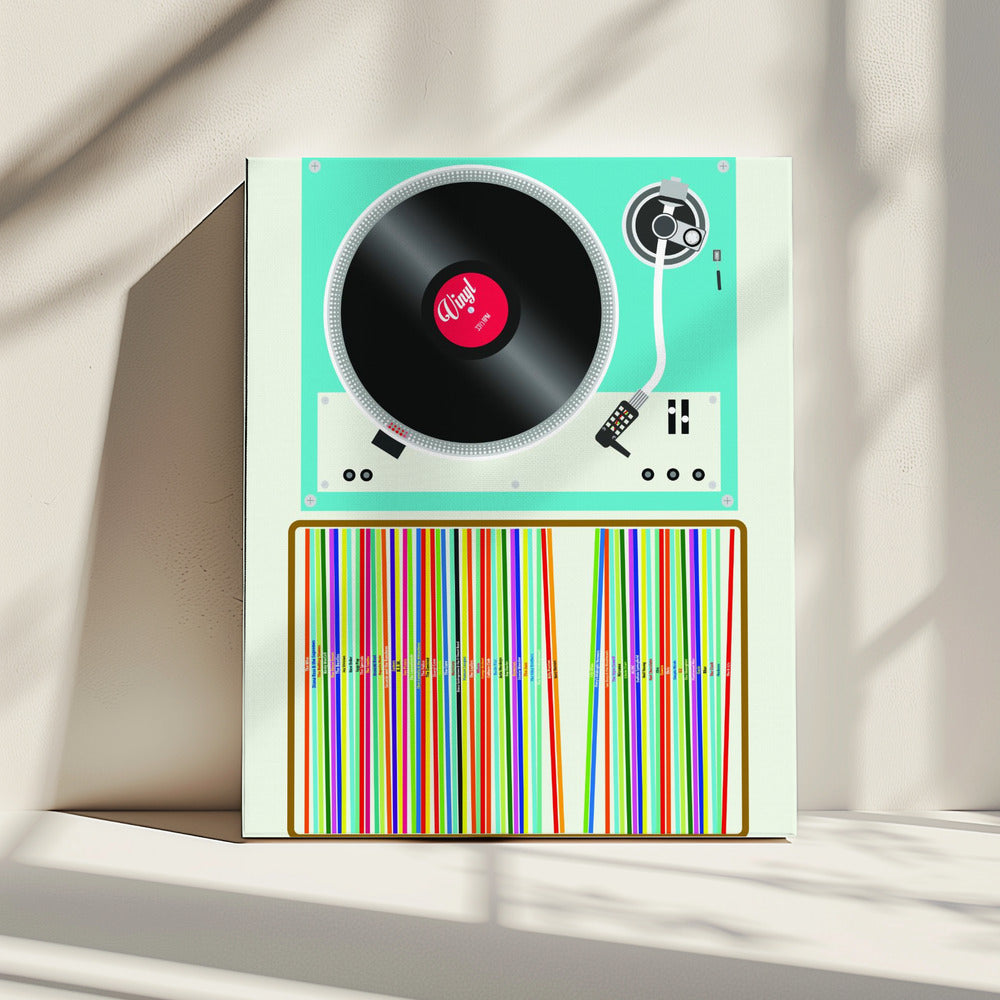 Vinyl-Stapel | Leinwand