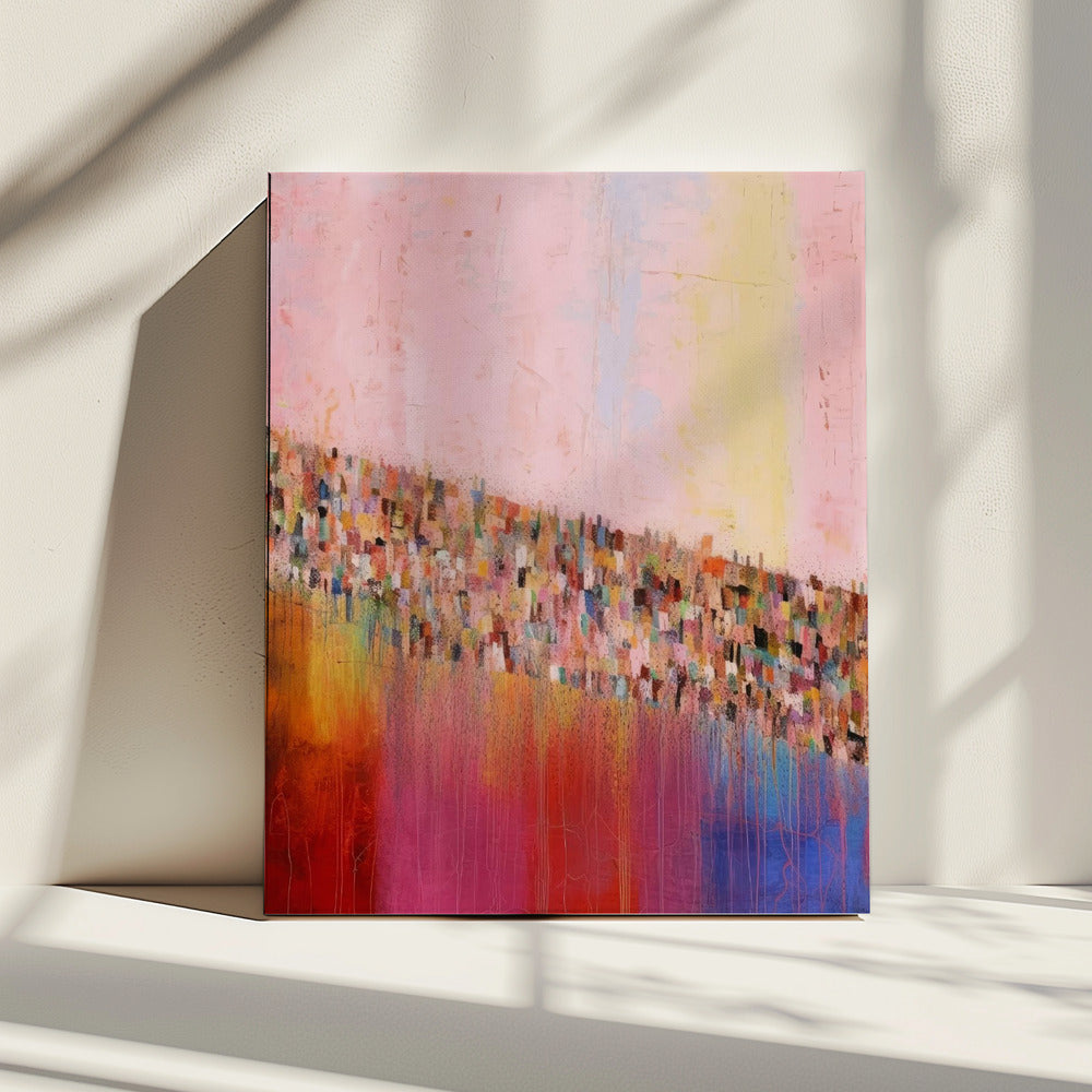 Bunte Kaskade | Leinwand