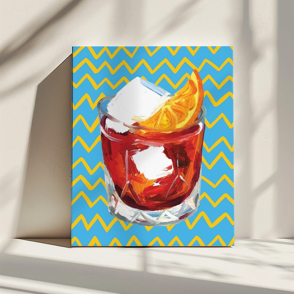 Negroni Blau | Leinwand