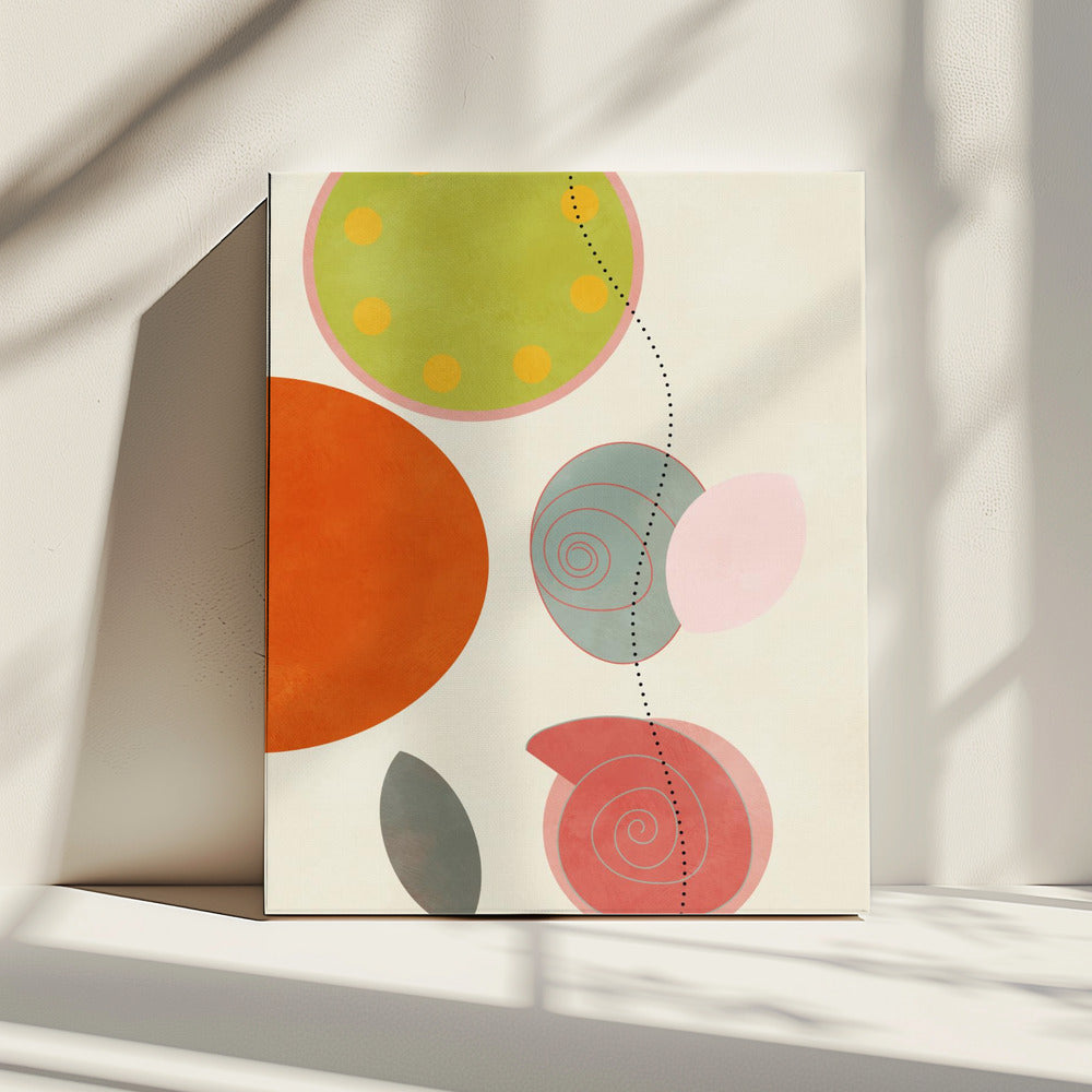 Freundliche Farben Hilma 1 | Leinwand