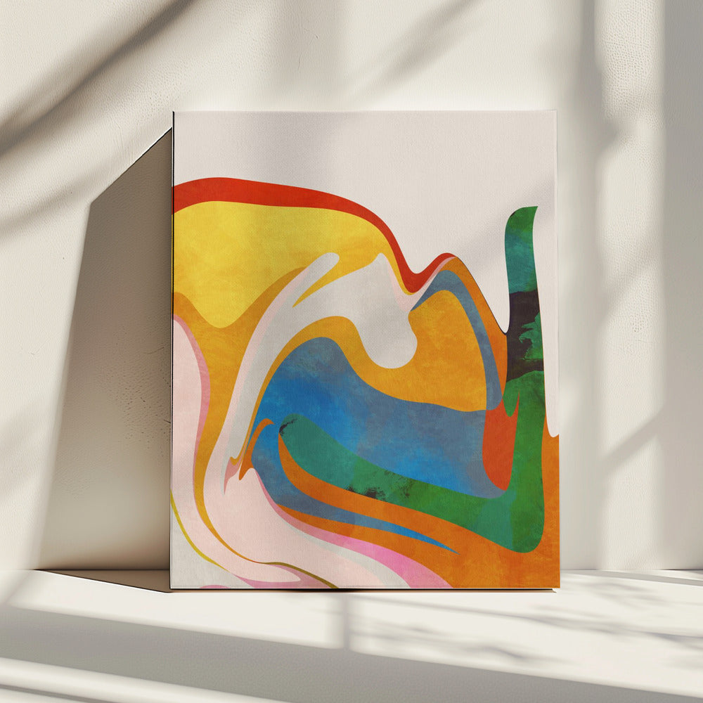 Organic Bauhaus Waved | Leinwand