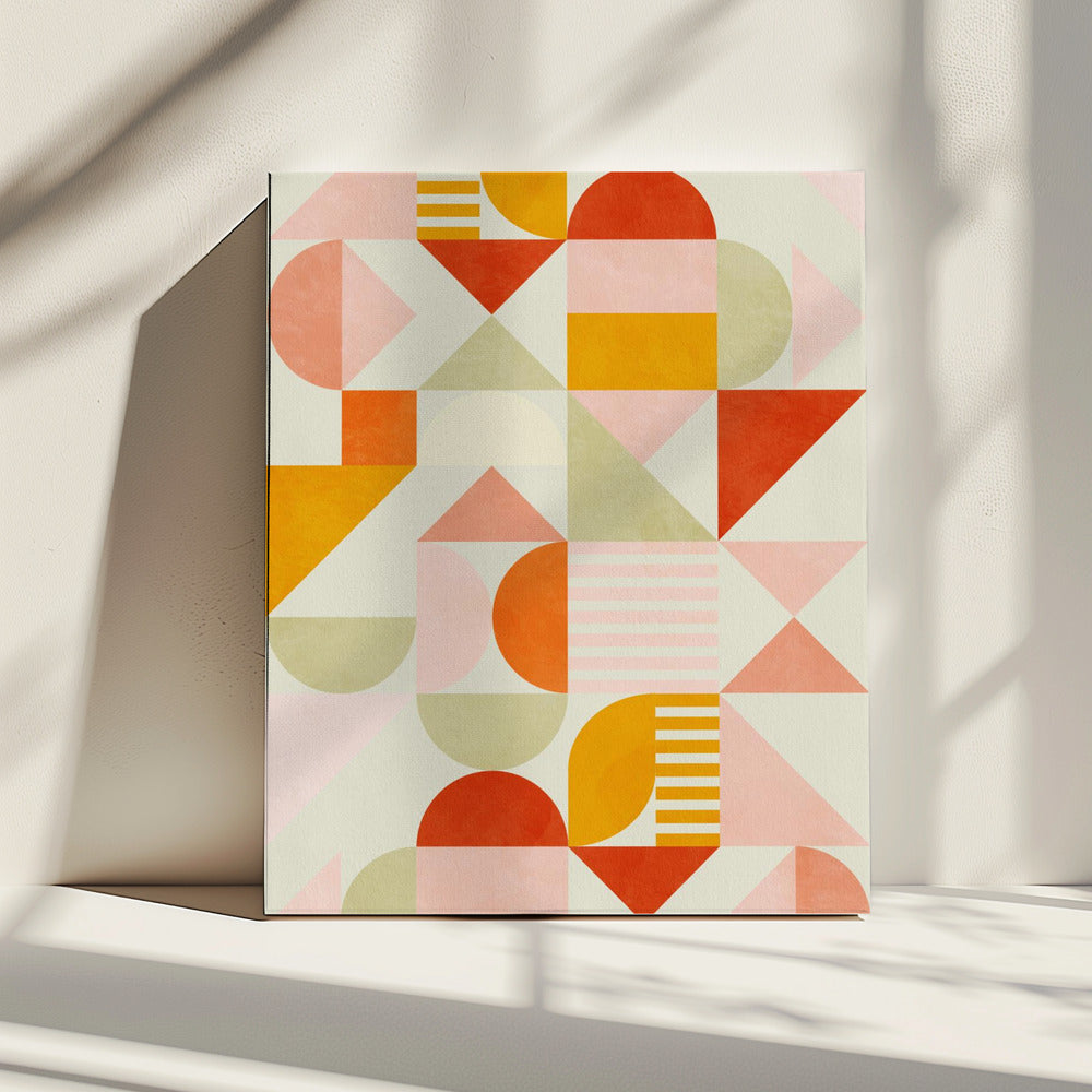 Bauhaus Fun Pastell | Leinwand