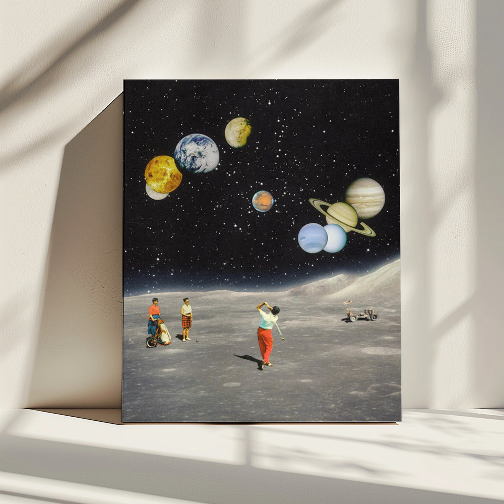 Weltraumgolf | Leinwand