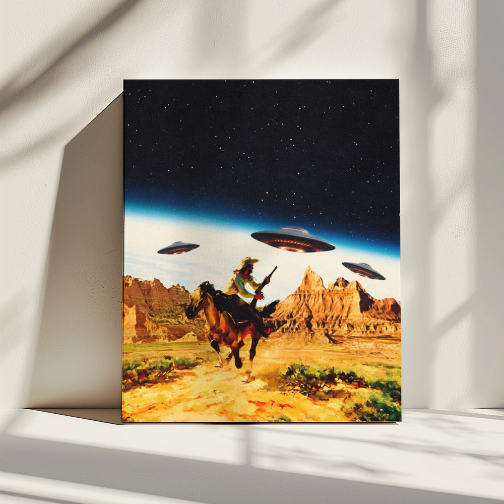 UFO-Weltraumjagd | Leinwand