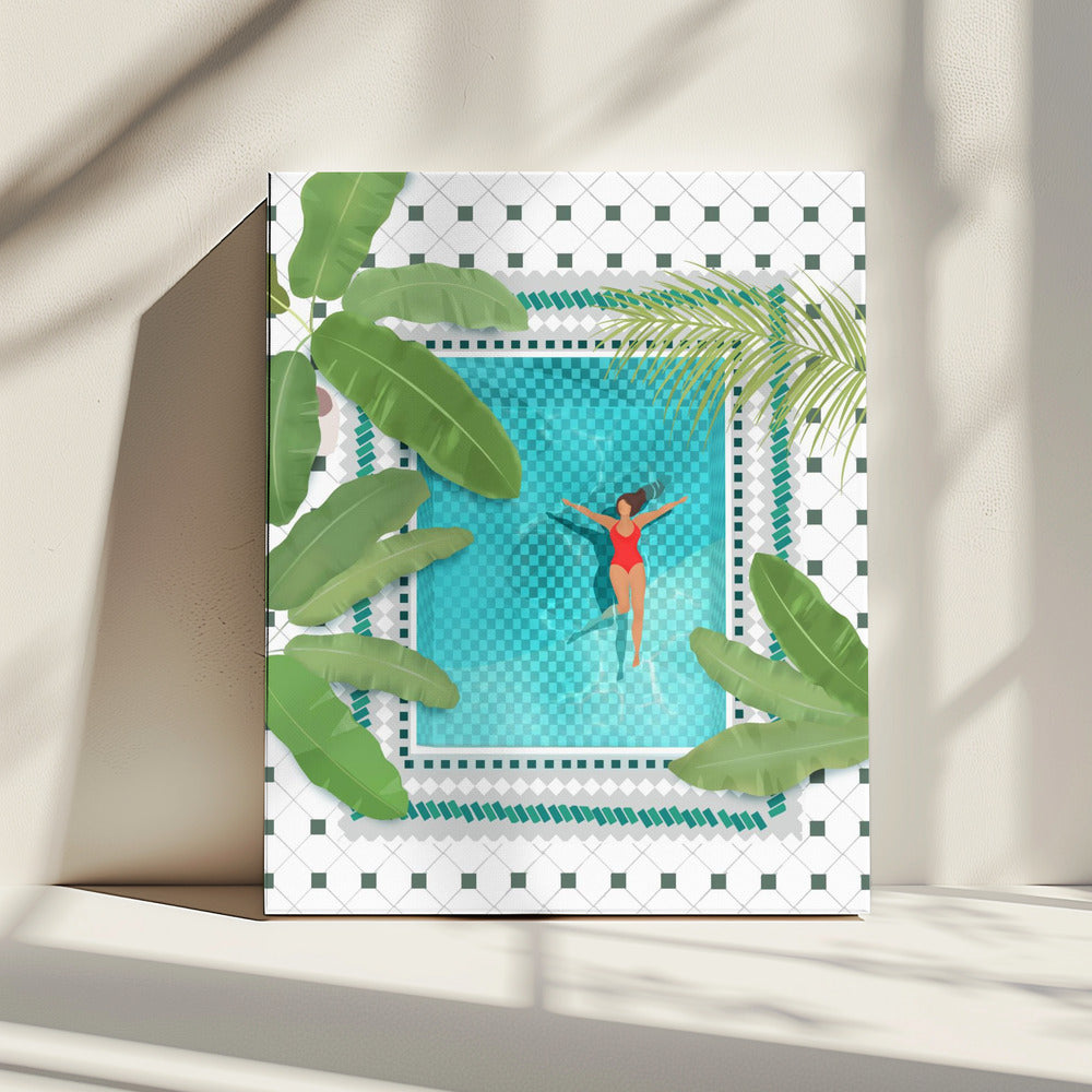 Riad Pool | Leinwand