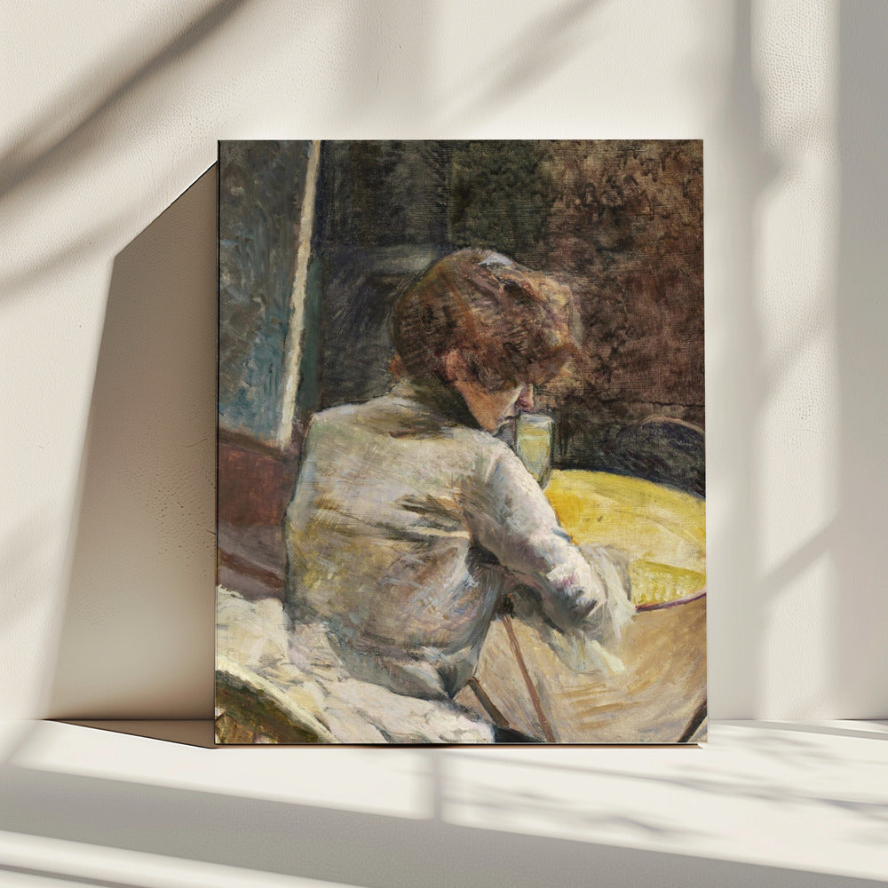 Warten (ca. 1887) | Leinwand