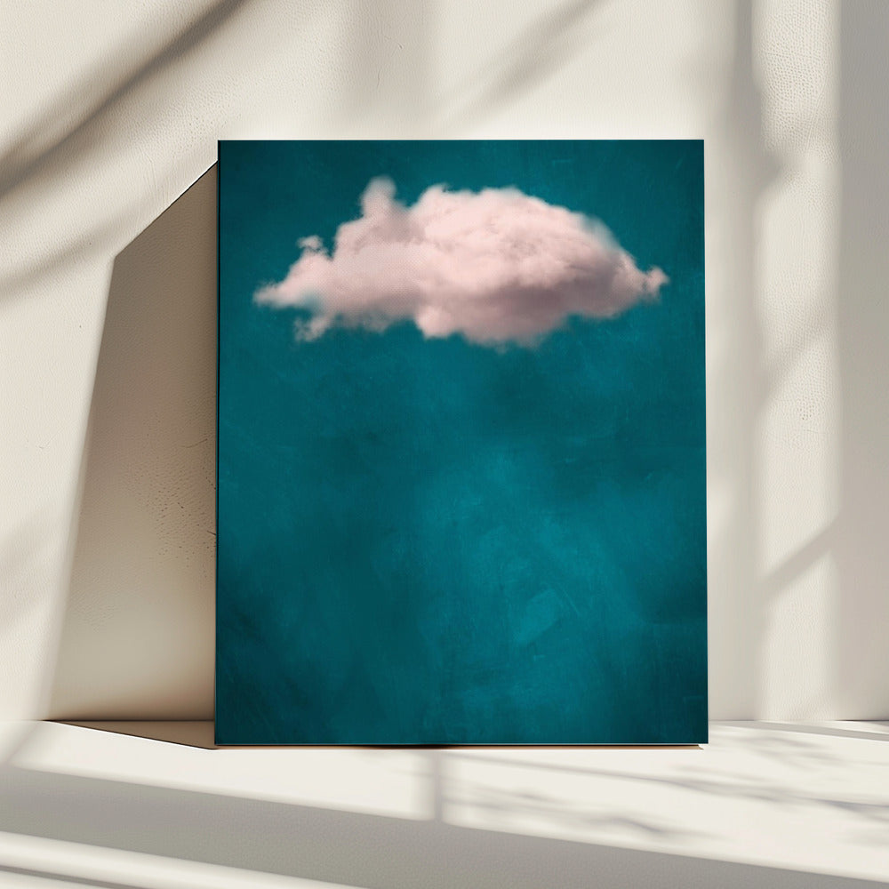 Blaugrün / Blush Cloud Nr. 1 | Leinwand