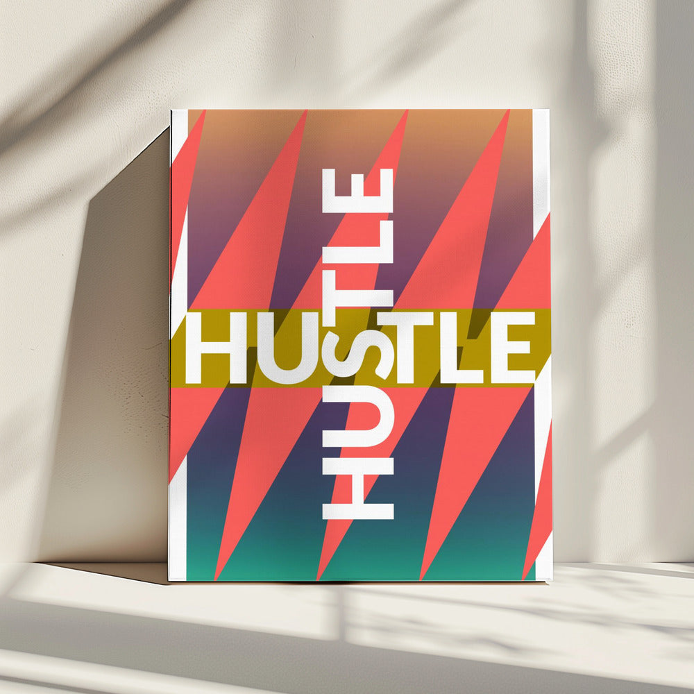 Bunte Hustle Vibes | Leinwand