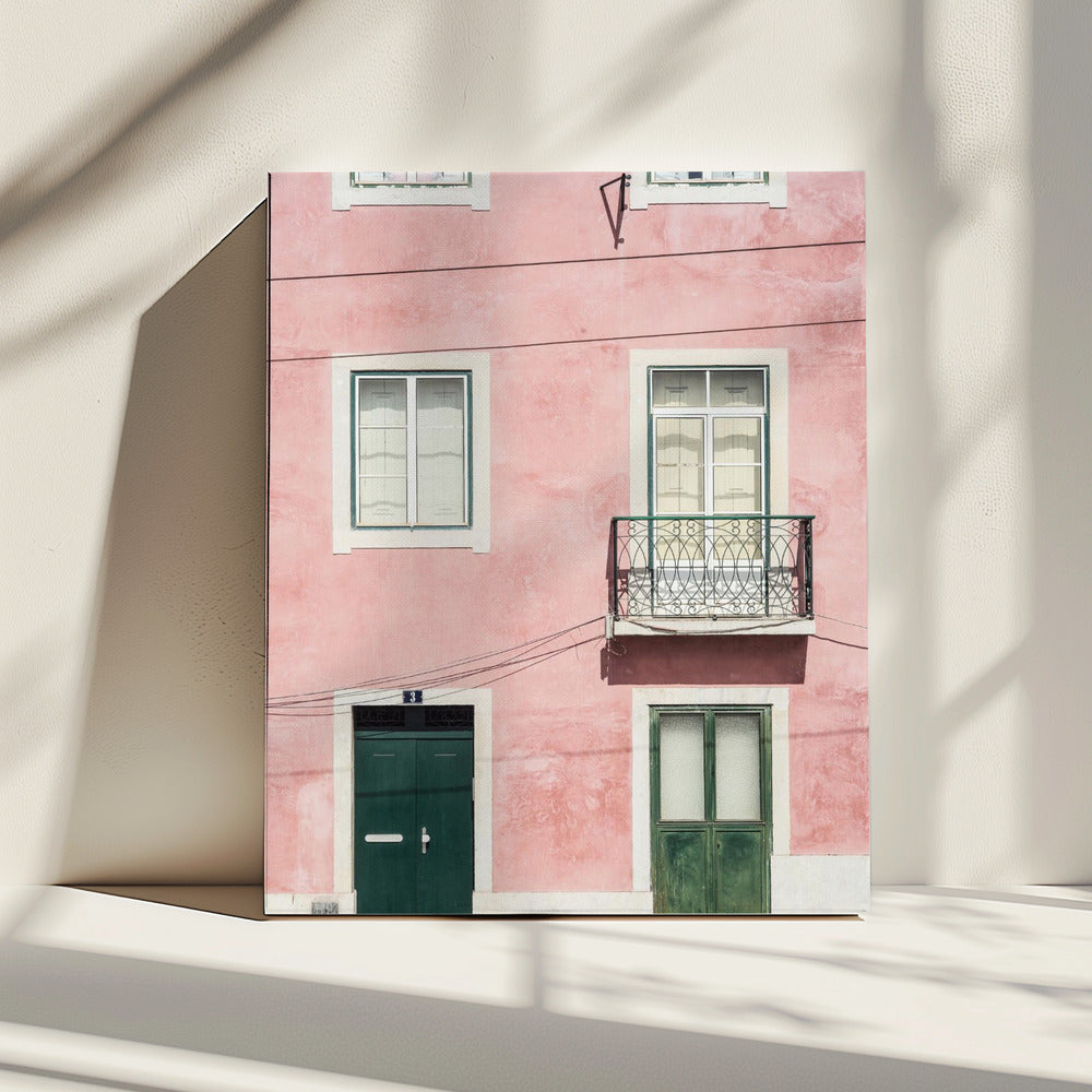 Rosa Fassadenharmonie | Leinwand