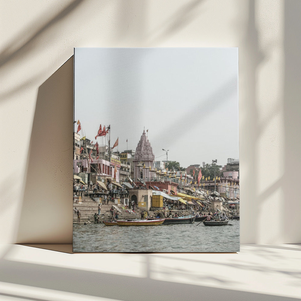 Ganges-Flussszene | Leinwand