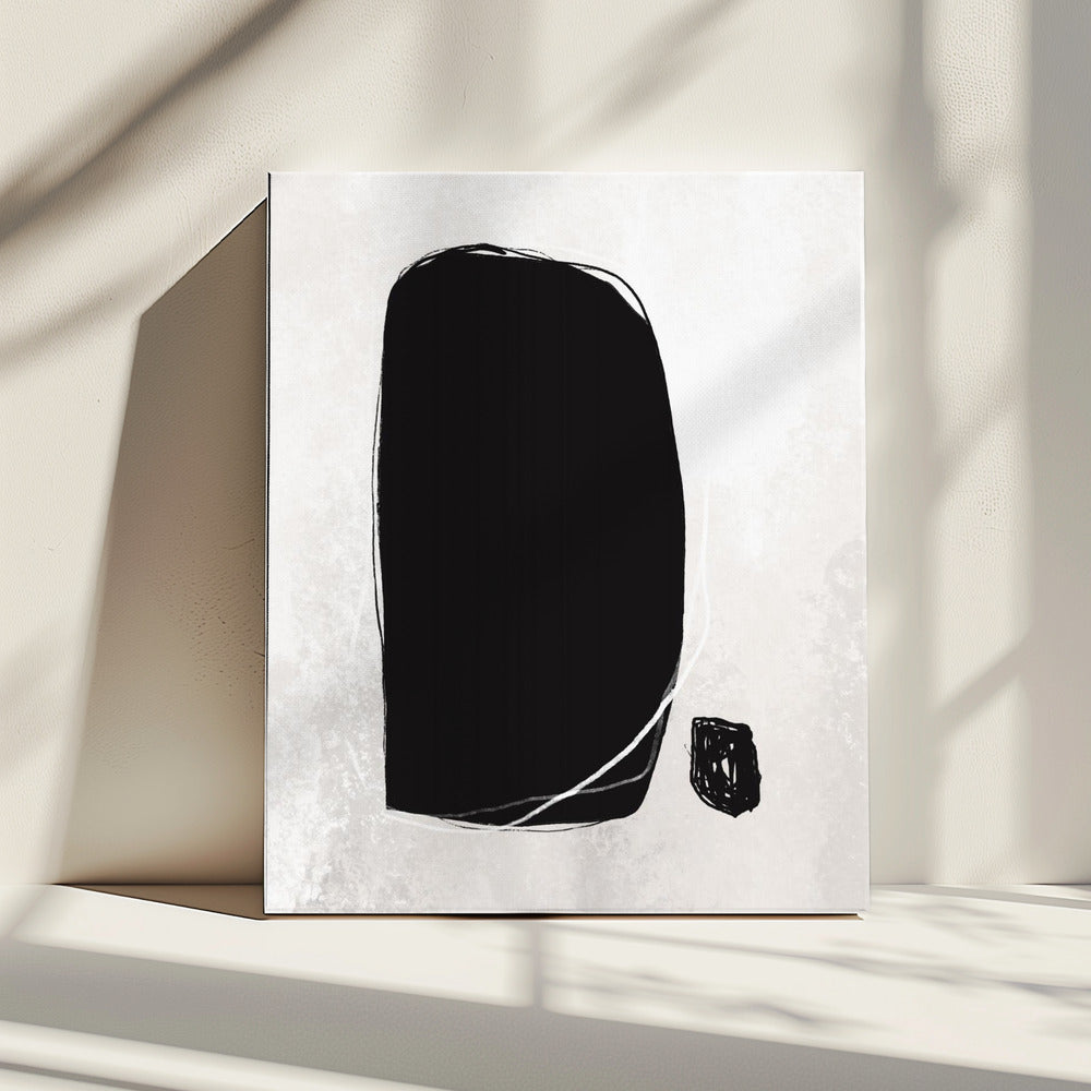 Kräftige schwarze Formen | Leinwand