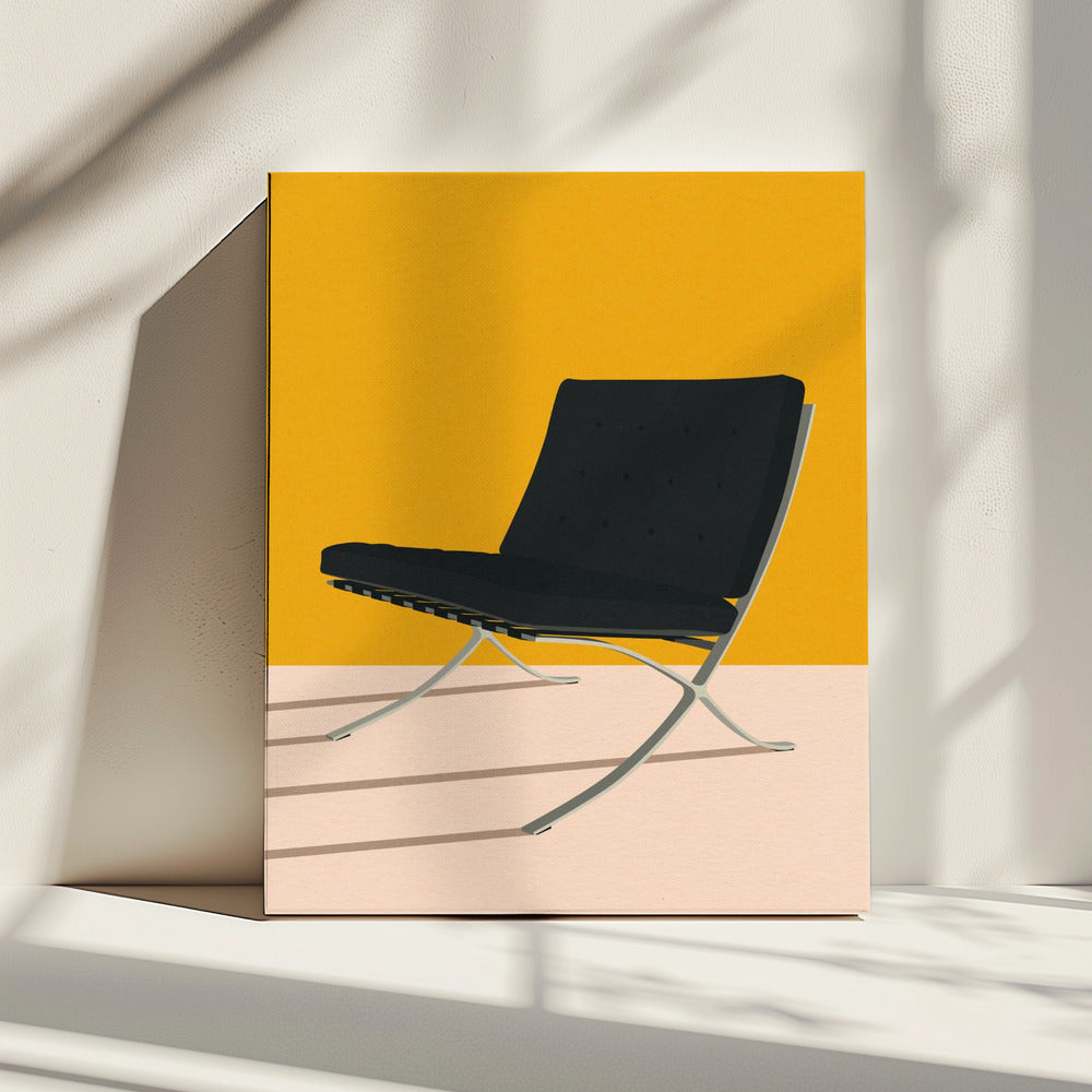 Barcelona Stuhl von Mies Van Der Rohe | Leinwand
