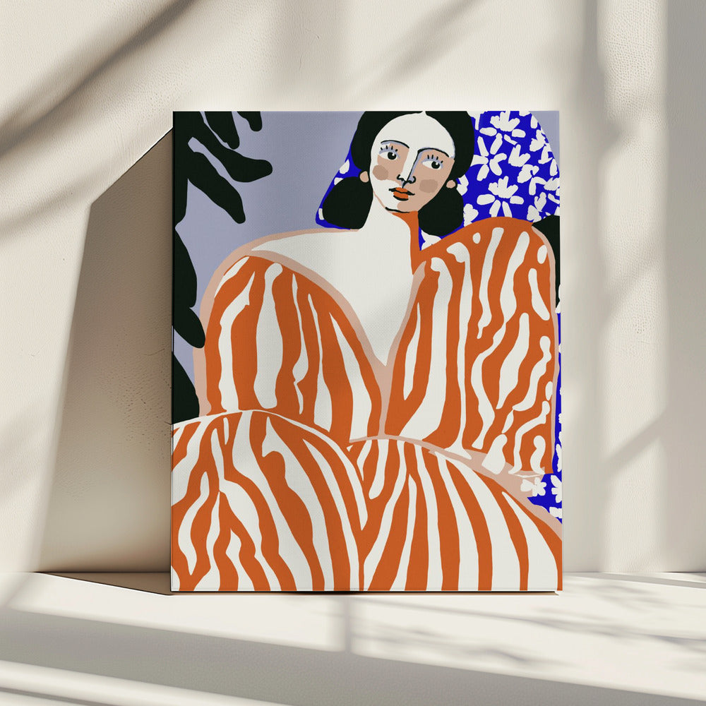 Zebra Eleganz | Leinwand