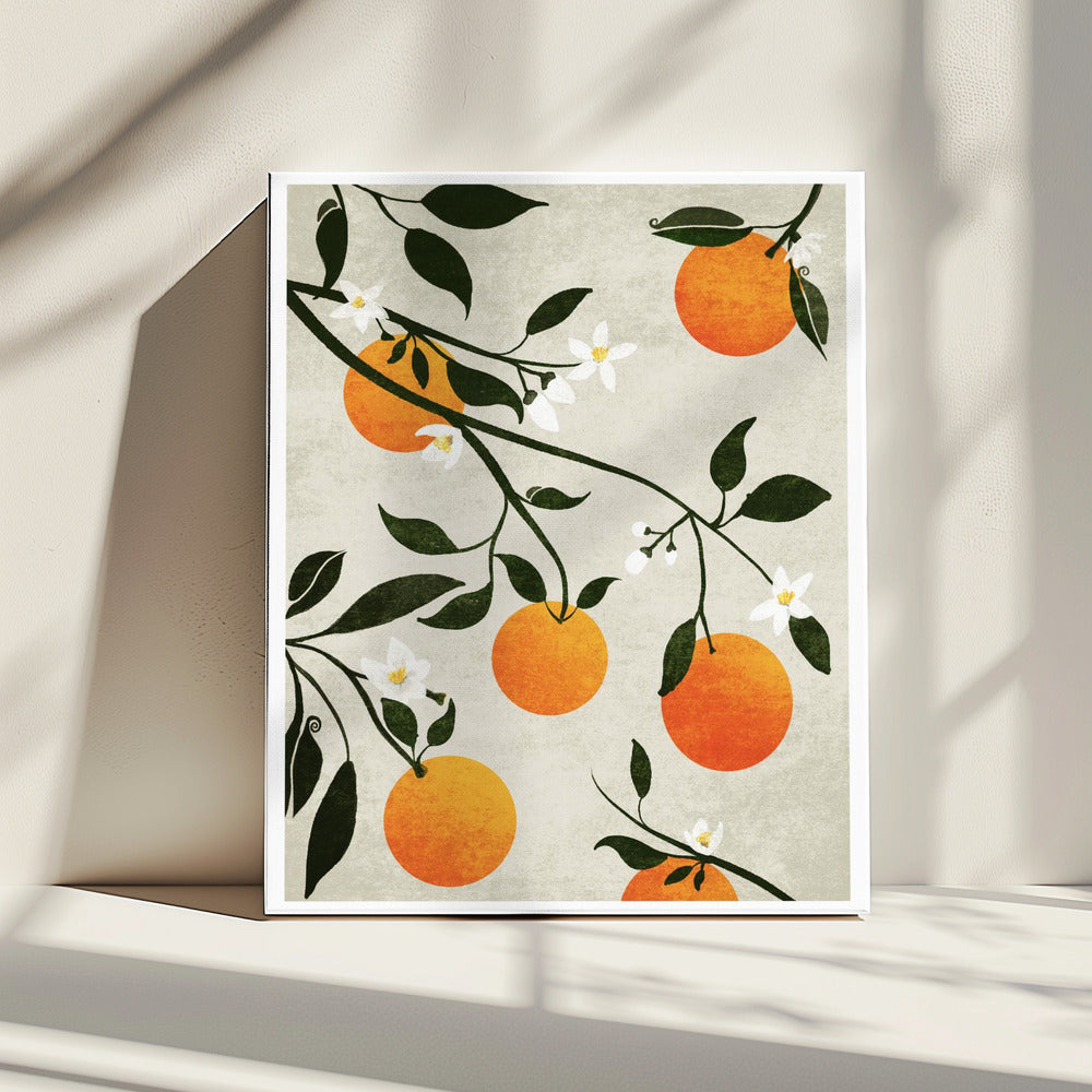 Orangen in Blüte | Leinwand