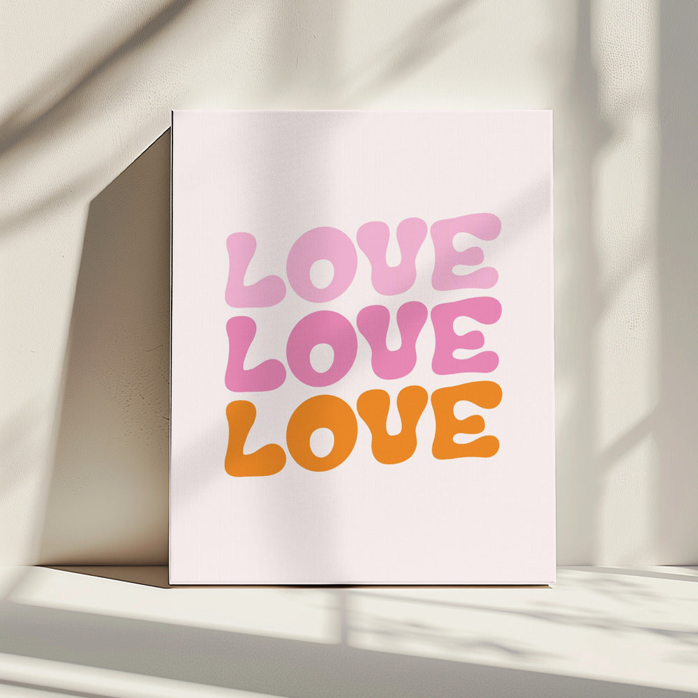 Retro-Liebe | Leinwand