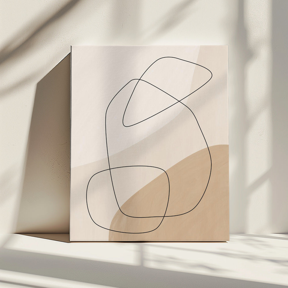 Graphic Shapes & Lines Poster | Canvas
