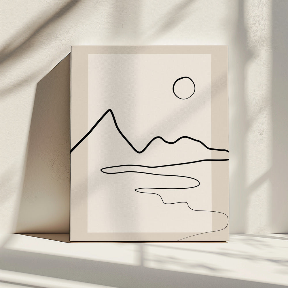 Minimalistischer Horizont | Leinwand