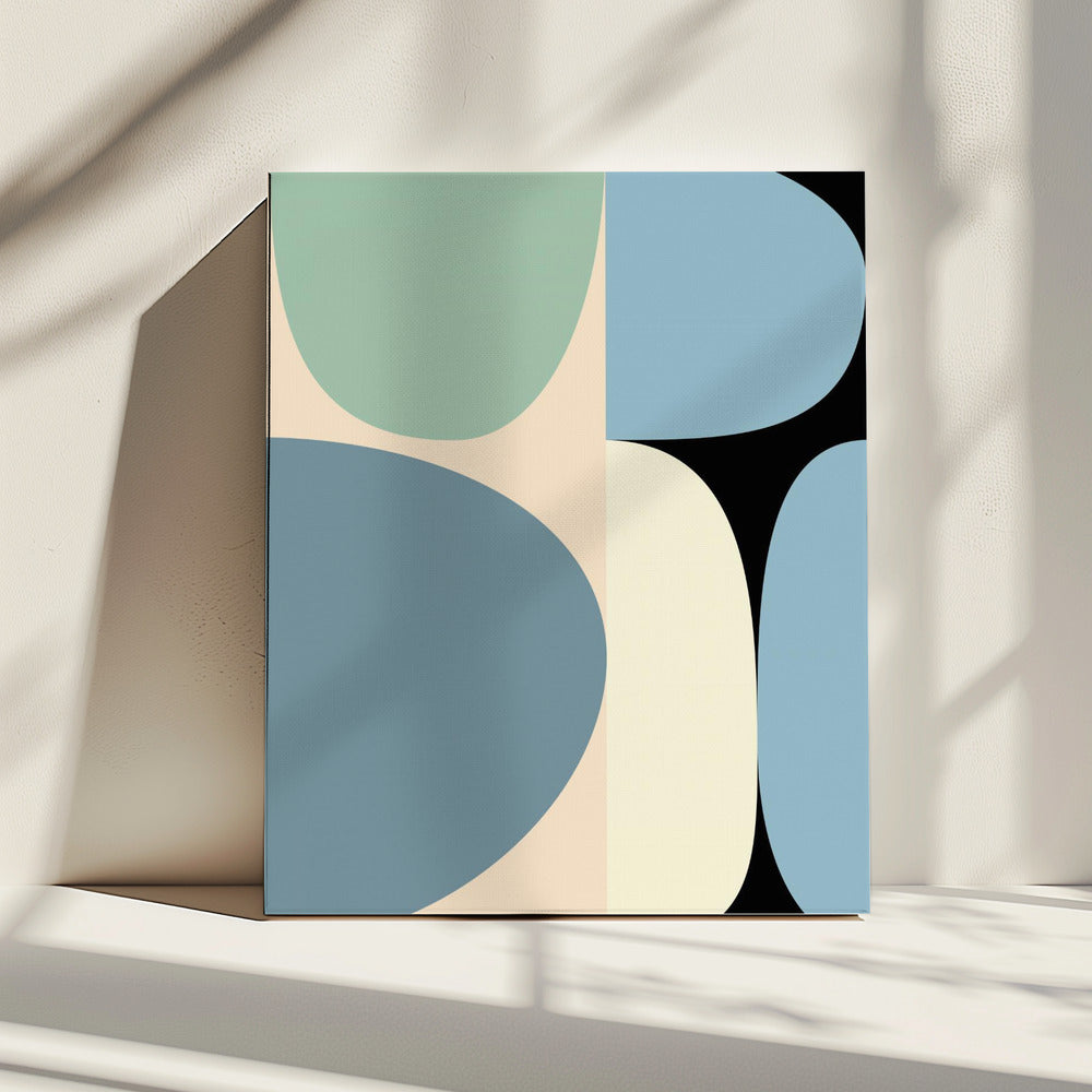 Mid Century Pastell 17 | Leinwand