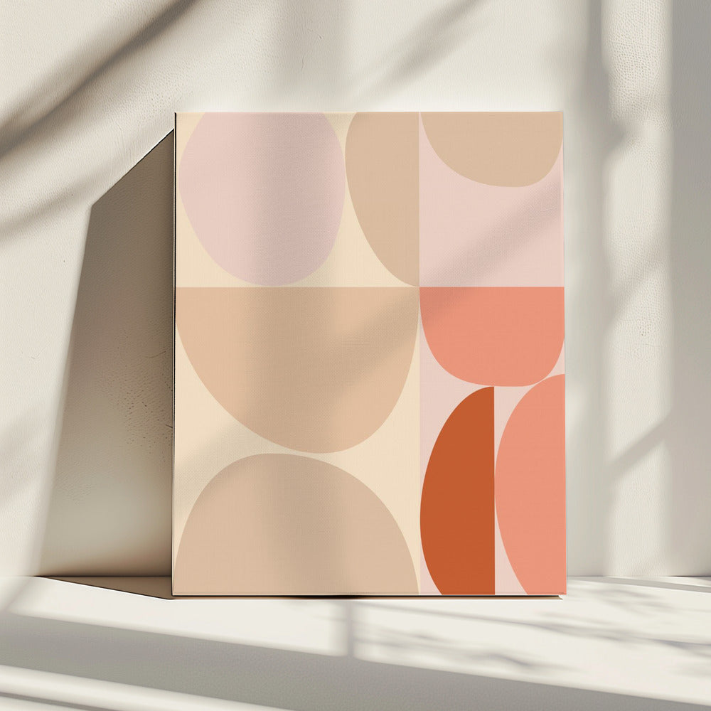 Mid Century Pastell 16 | Leinwand