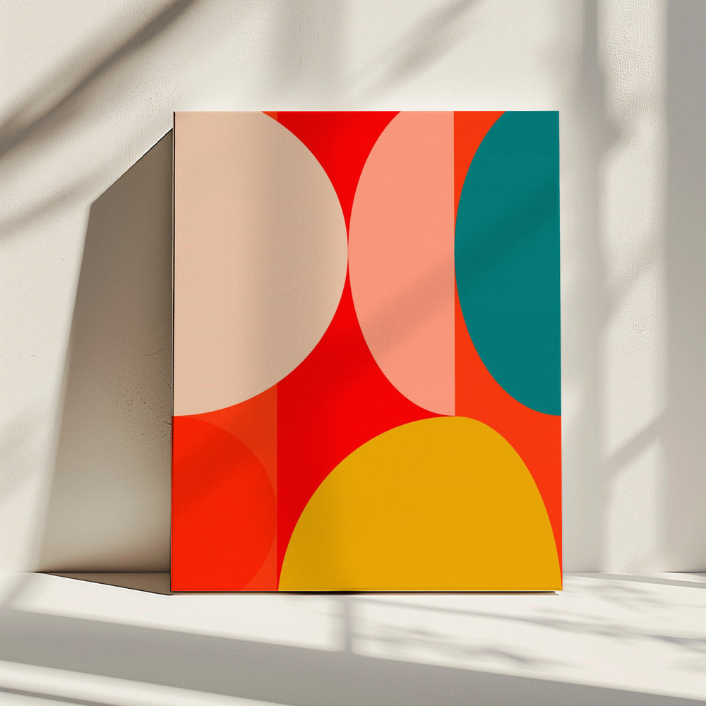 Mid Century Pastell 13 | Leinwand