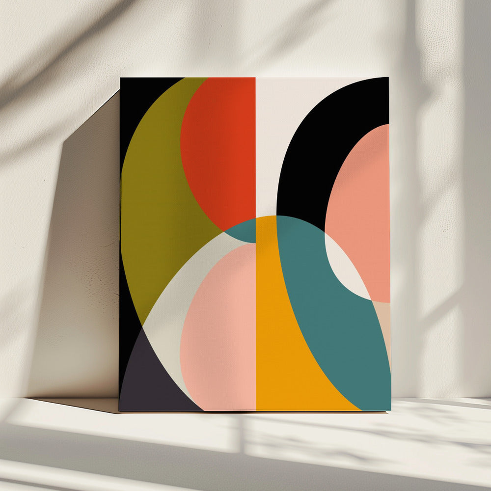 Mid Century Pastell 11 | Leinwand