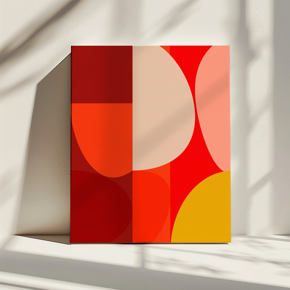 Mid Century Pastell 10 | Leinwand