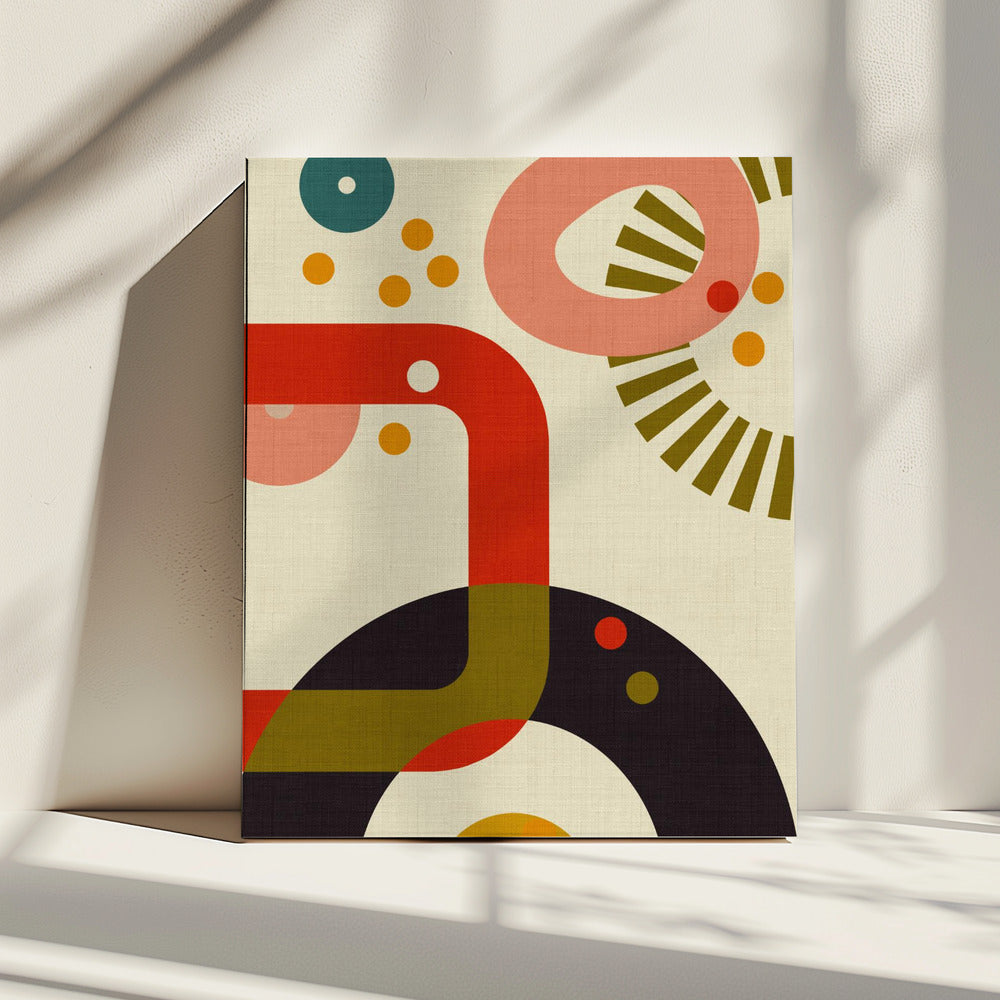Mid Century Cirque 3 | Leinwand