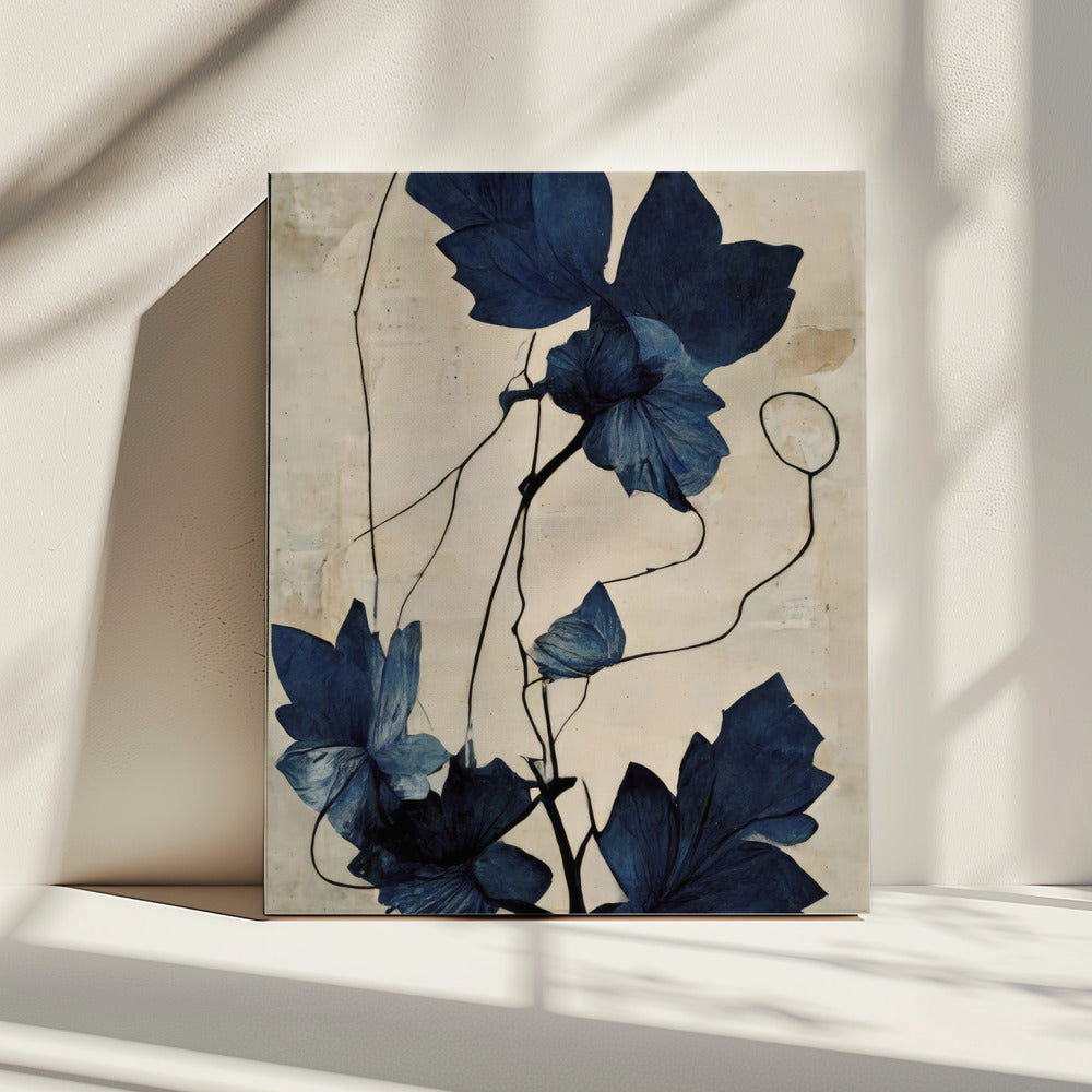 Indigo Flower | Canvas