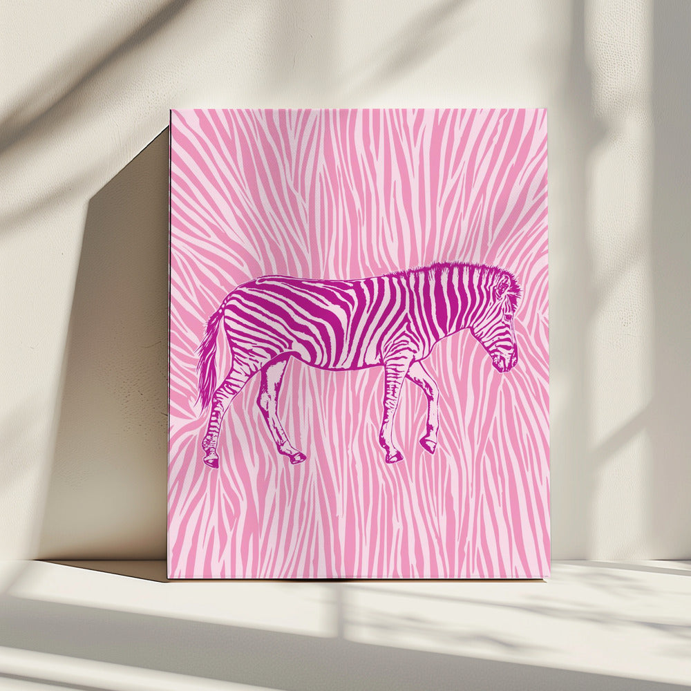 African Zebra striking camouflage | Canvas