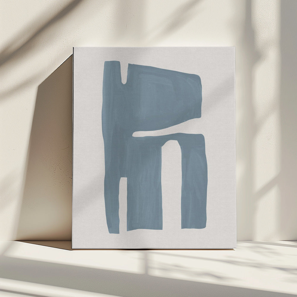 Mid Century Blau II | Leinwand