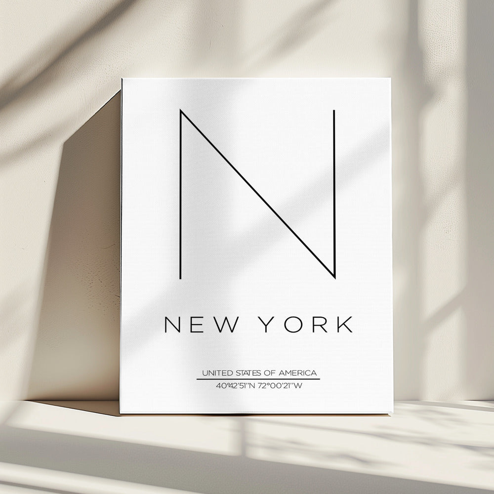 Minimalistisches NYC-Design | Leinwand