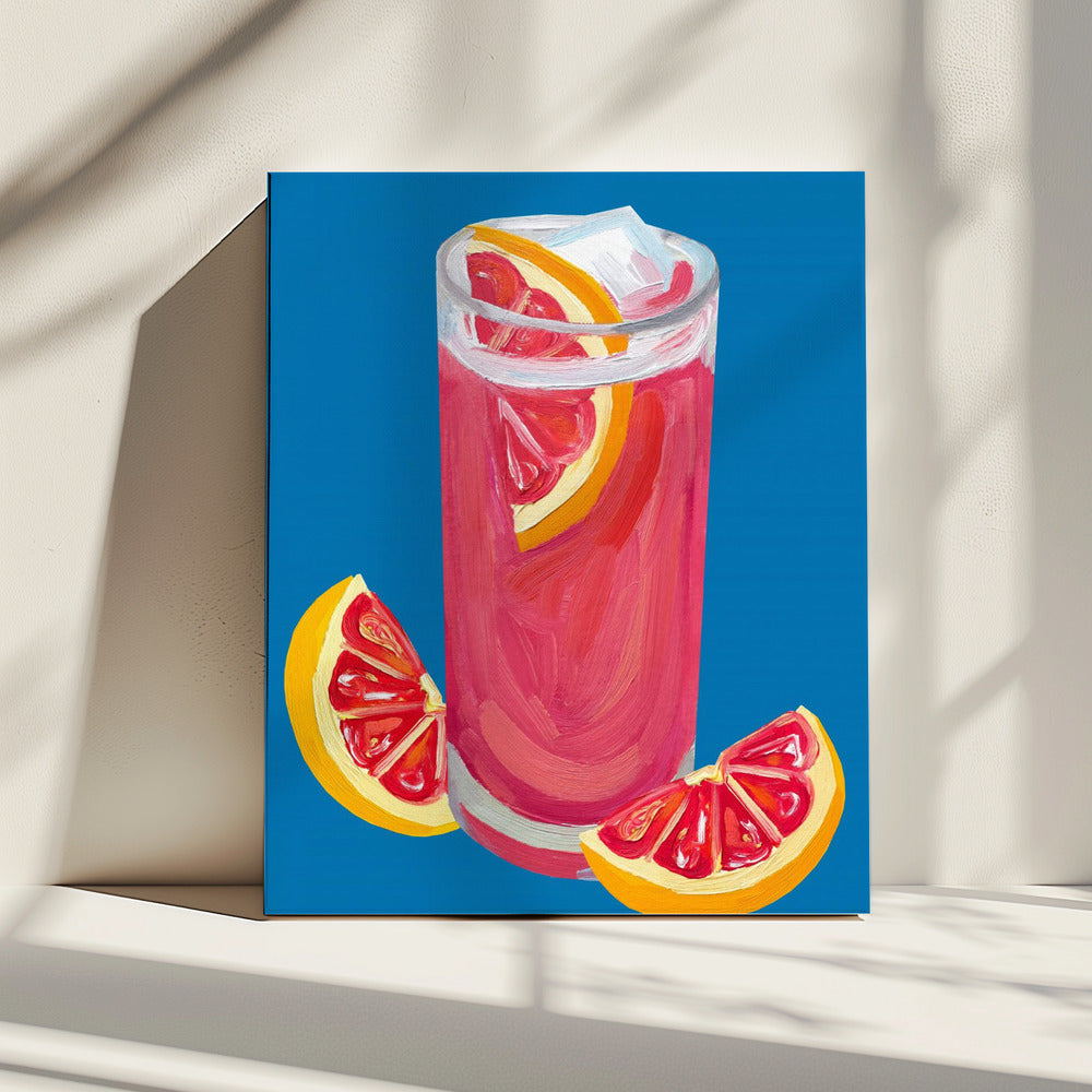 Grapefruit Paloma Blau | Leinwand