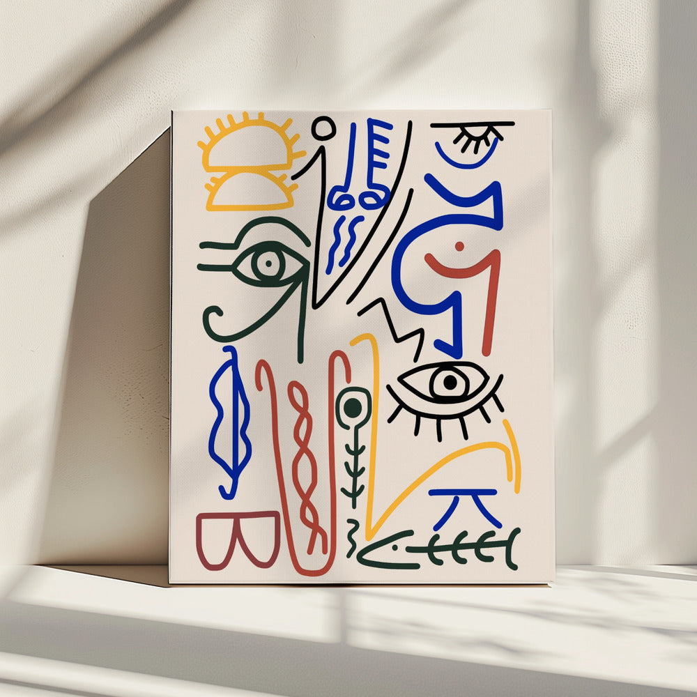 Mystische Symbole | Leinwand