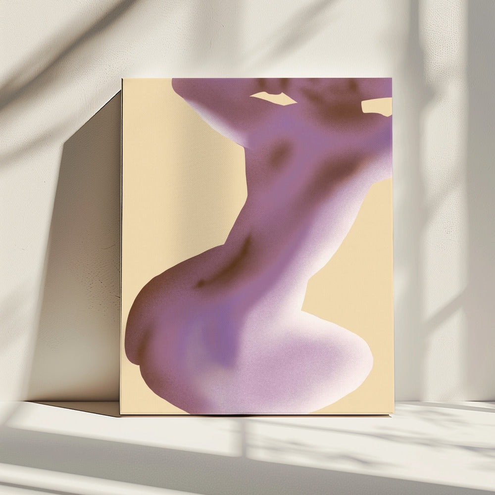 Lila Silhouette | Leinwand
