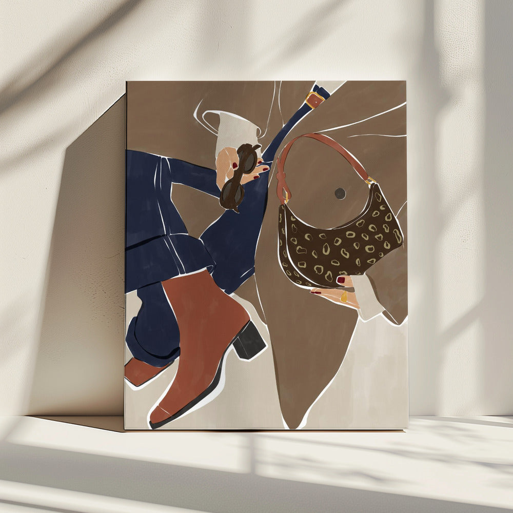 Herbstmode-Vibes Kunstdruck von Ivy Green Illustrations | Leinwand