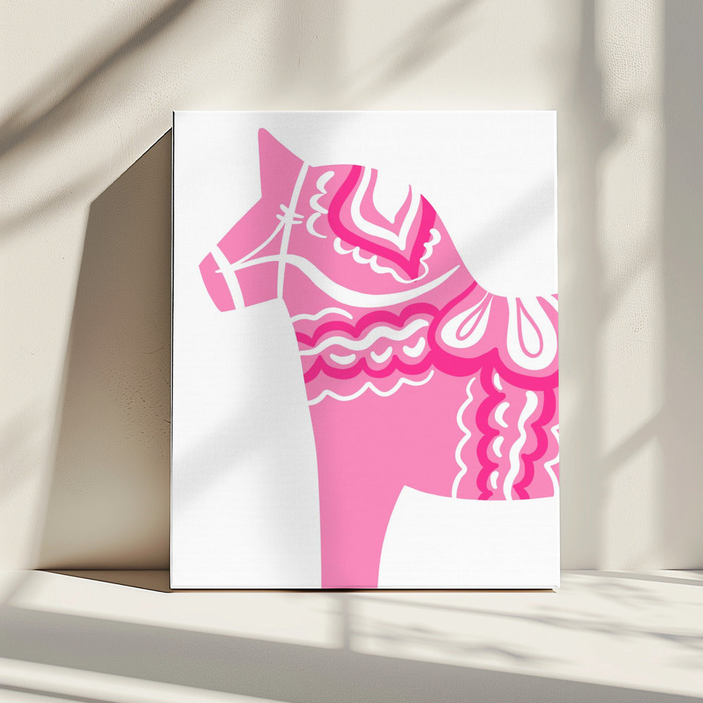 Rosa Dala Silhouette | Leinwand