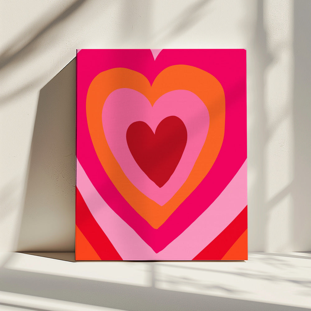 Heart Layers Harmony | Canvas