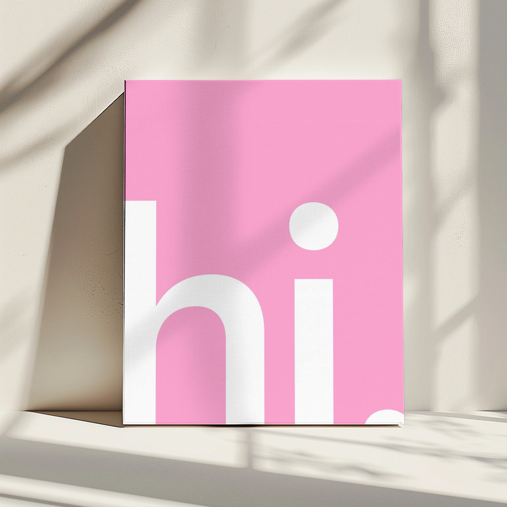 Pink Greeting | Canvas