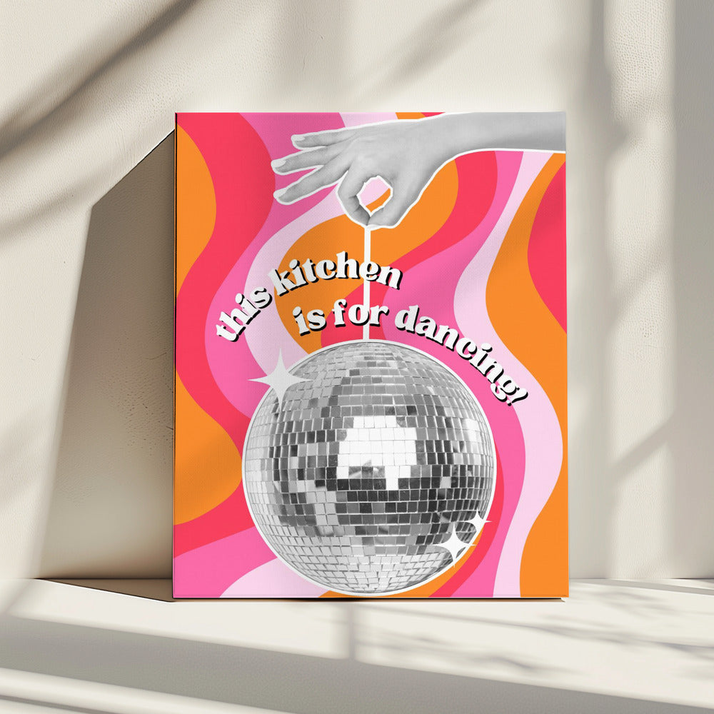 Disco-Küchenstimmung | Leinwand