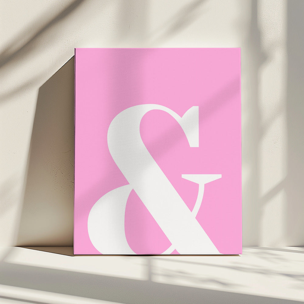 Pink Ampersand Charm | Canvas