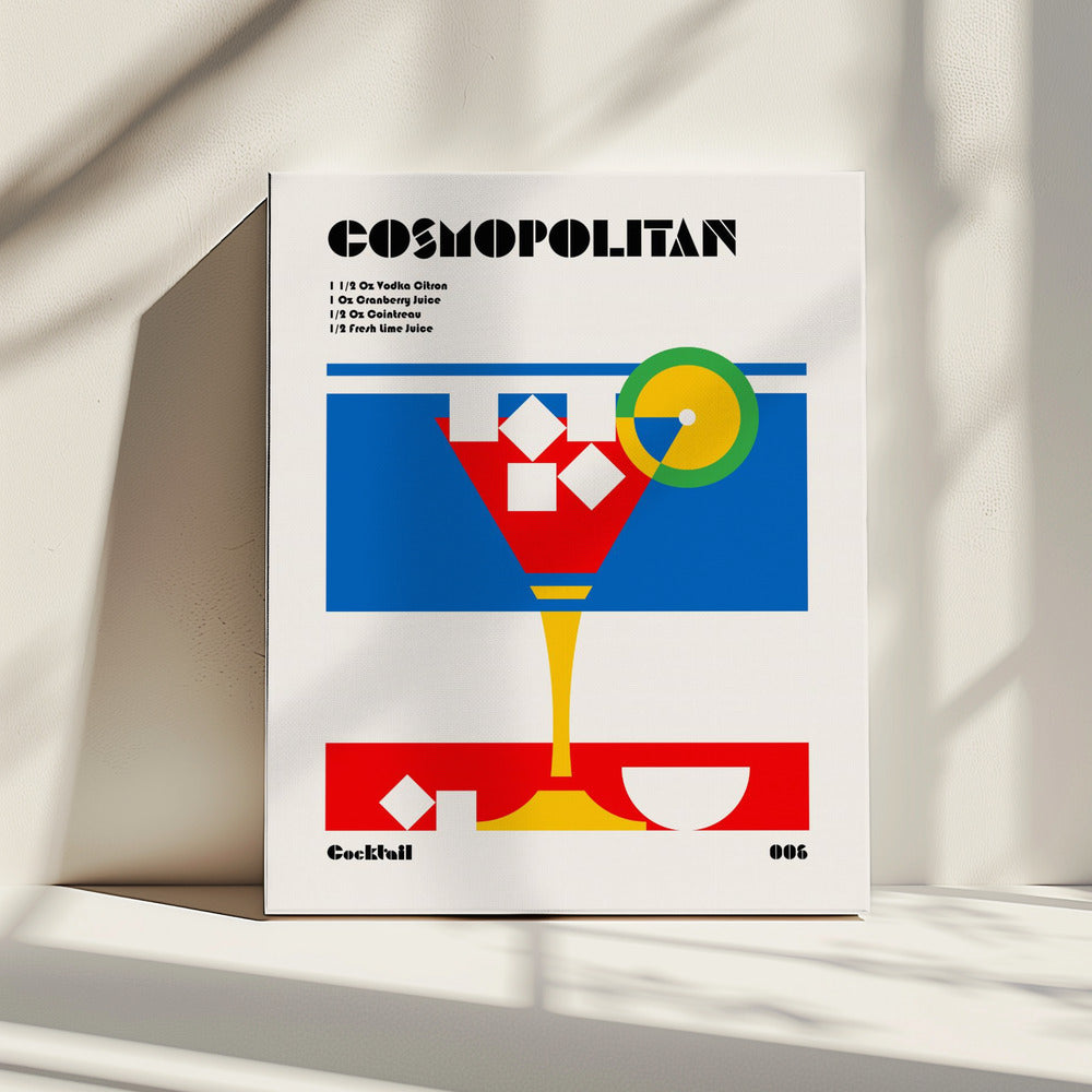 Cosmopolitan Bauhaus Cocktail | Leinwand