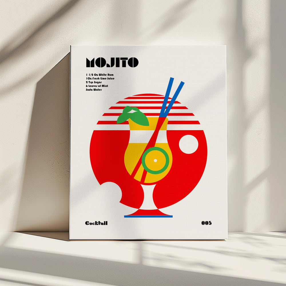 Mojito Bauhaus Cocktail | Leinwand